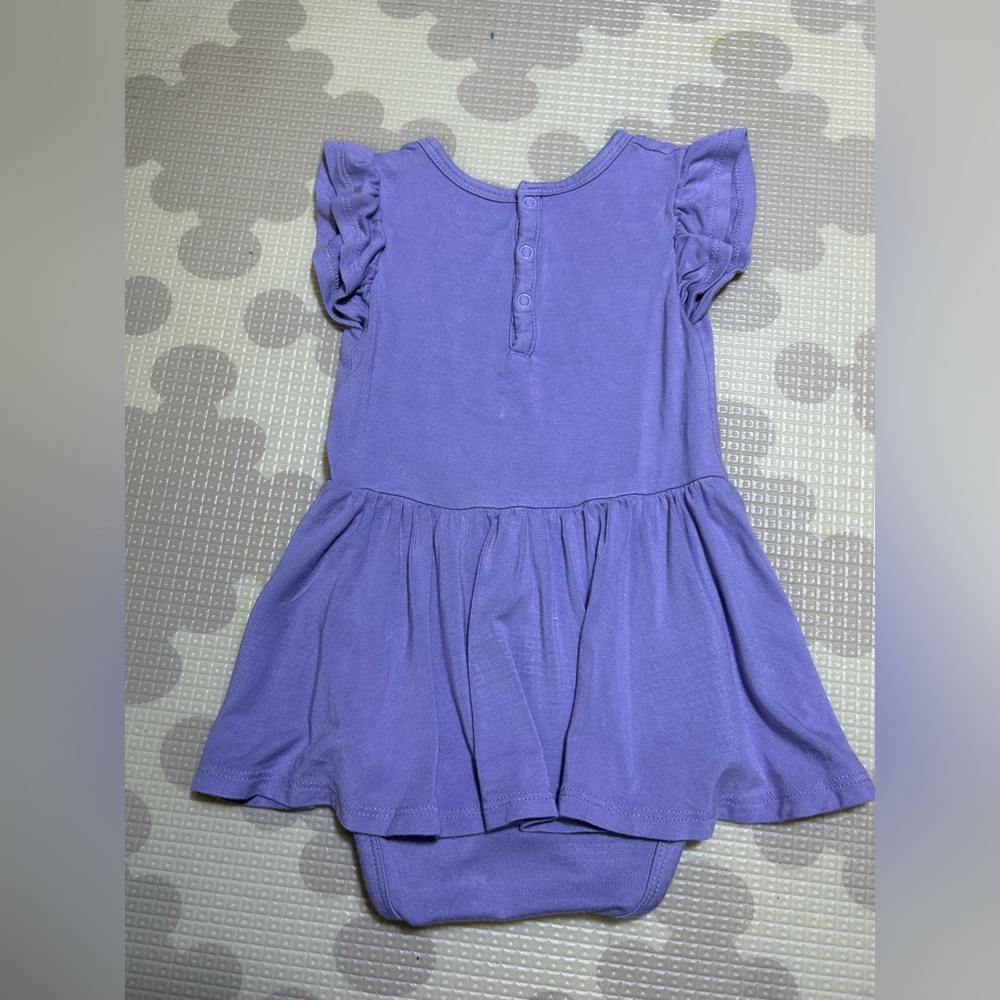 👶🌸 Purple Baby Dress with Snap Closure -Shop Kindness 👶🌸